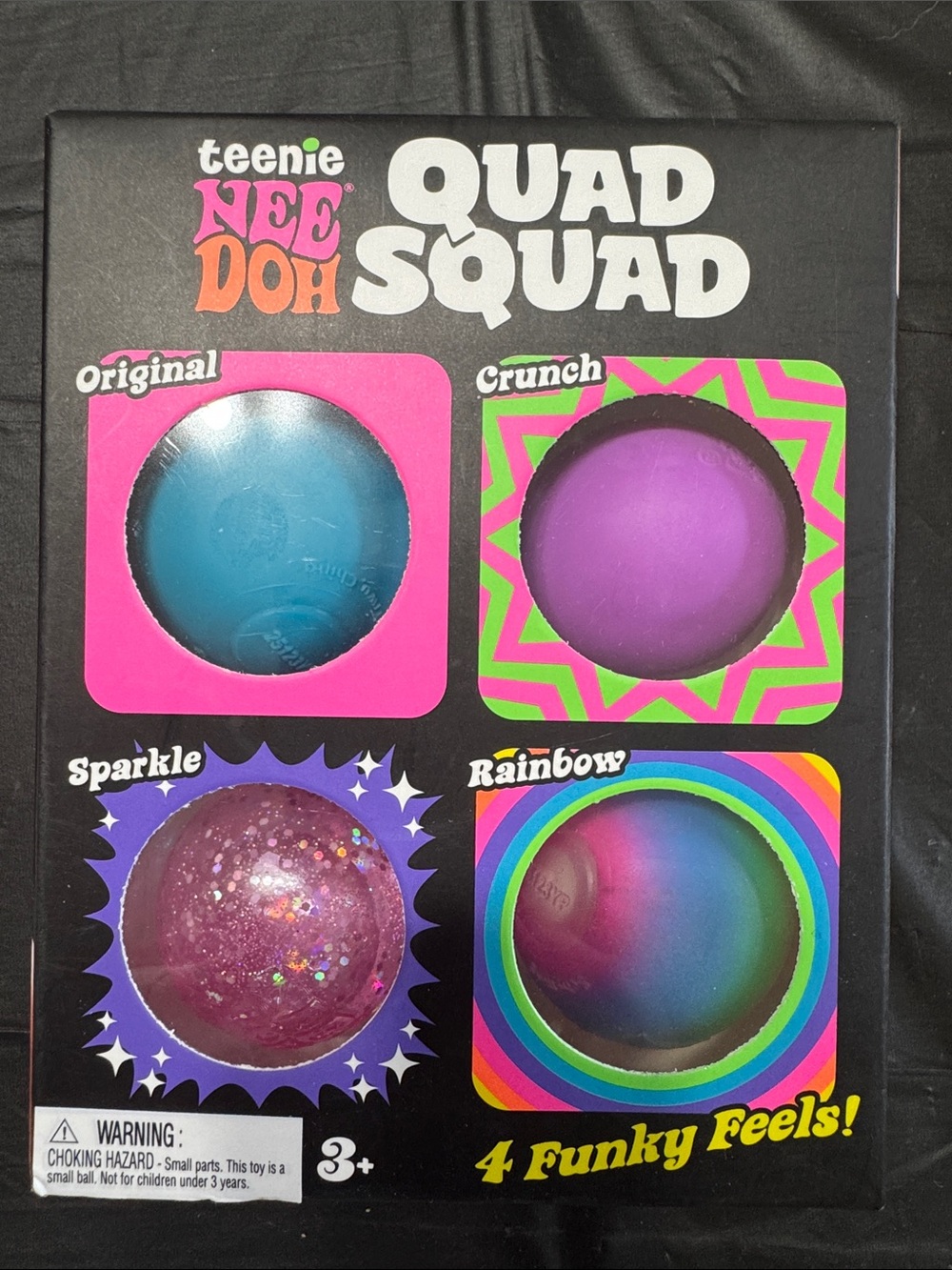 Quad Squad Sensory Fidget Set - Blue, Purple, Pink, Multicolor